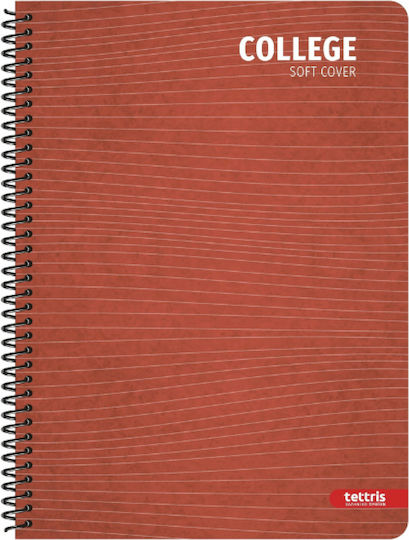 Tettris Spiral Notebook Ruled 150 Sheets 5 Subjects B5-5Th-252