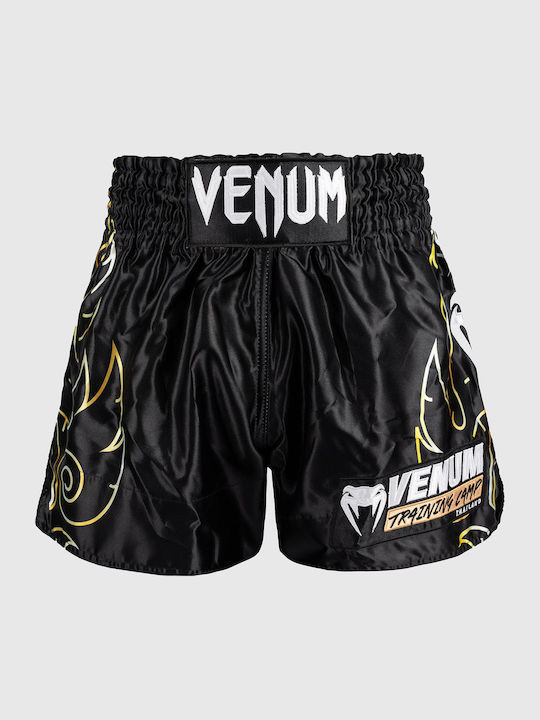Боксерки Muay Thai Venum Vtc Flames Muay Thai Shorts Черно Златно Боксерки Muay Thai Venum Vtc Flames Muay Thai Shorts Черно Златно
