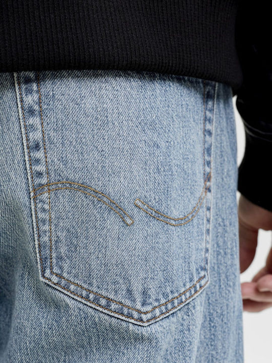Pantaloni de Blugi pentru Bărbați cu Fit Lejer Baggy Albastru