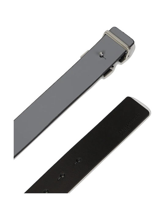 Men's Leather Double Sided Belt Black