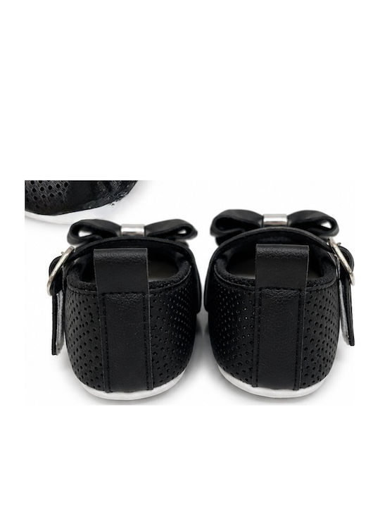 Panino Weiche Sohlenschuhe für Babys Pumpen Schwarz