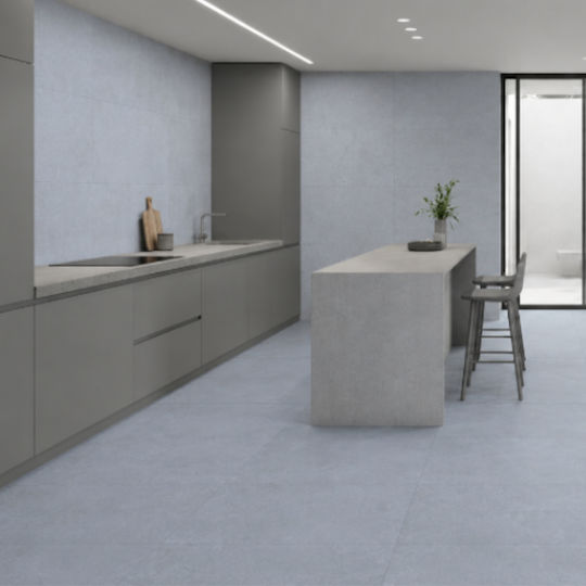 Padana Floor / Wall Kitchen / Bathroom Porcelain Matte Tiles 90x45cm Grey