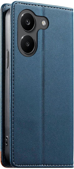 Dierfeng Wallet Leather Silicone Blue (Poco X8 Pro)