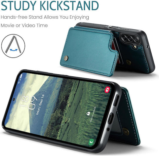 Caseme Rfid Back Cover din Piele Artificială Verde (Galaxy A17Nokia C22)