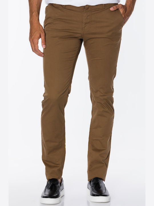Hose Chino Elastisch in Enger Passform Camel