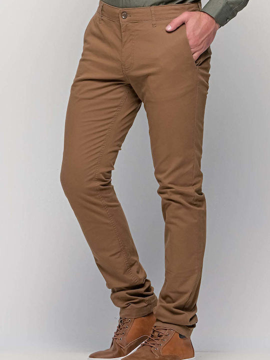Hose Chino Elastisch in Enger Passform Camel