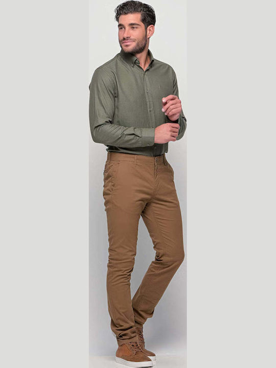 Hose Chino Elastisch in Enger Passform Camel
