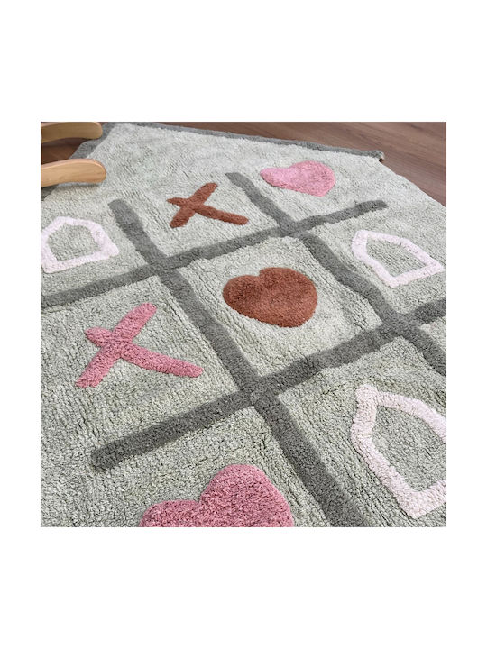 Baby Bliss A House Full Of Love Kids Rug Cotton Multicolour 100x140cm