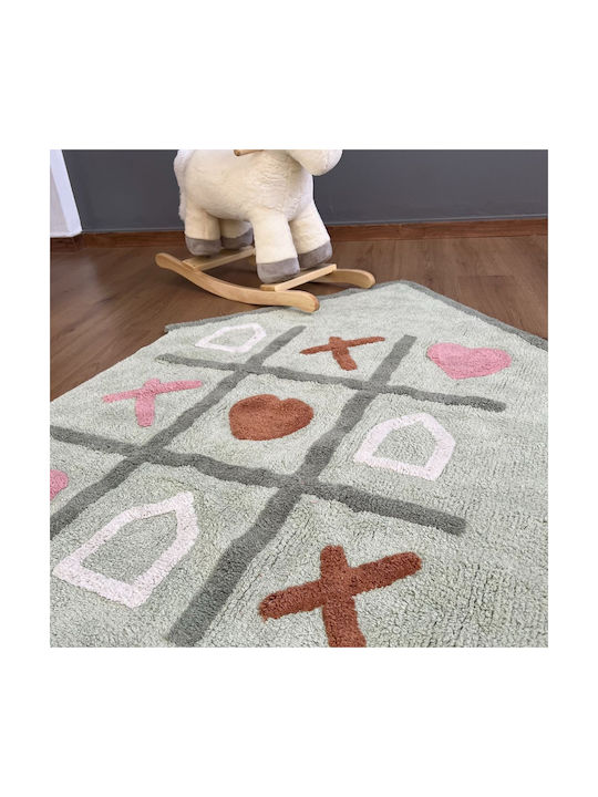 Baby Bliss A House Full Of Love Kids Rug Cotton Multicolour 100x140cm