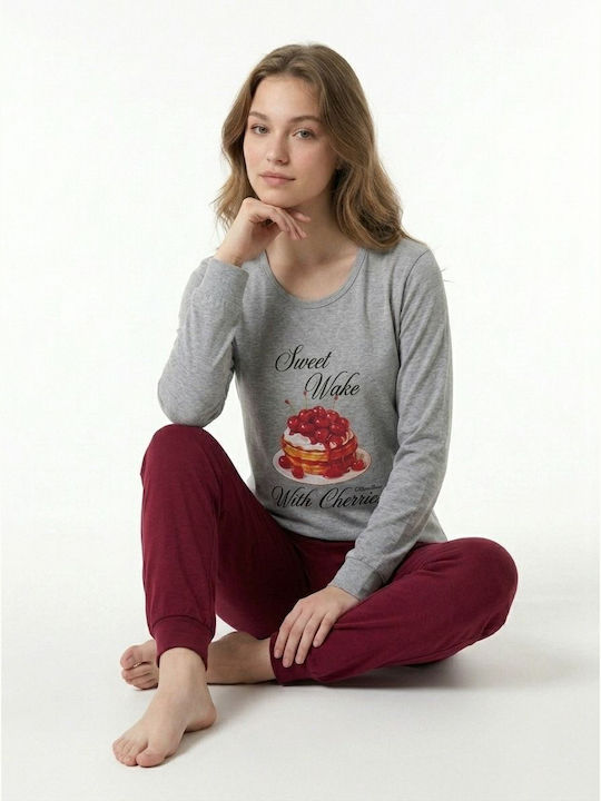 Nina Club Kids Winter Pyjamas Grey