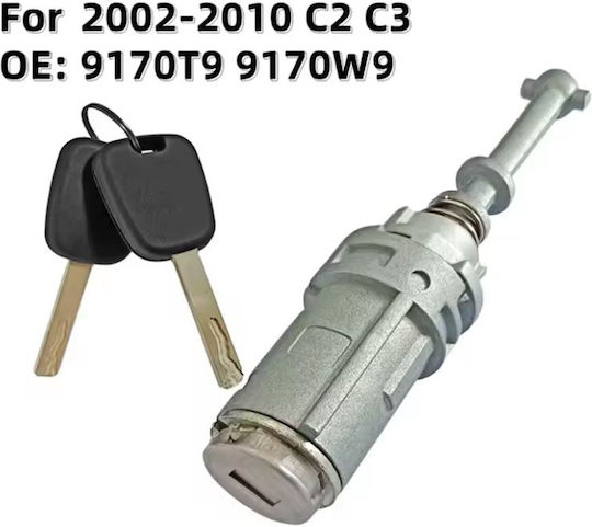 Türschloss mit Platzierung Vorne links / Vorne Citroen C2 / C3 / C3 Pluriel / C4 256924