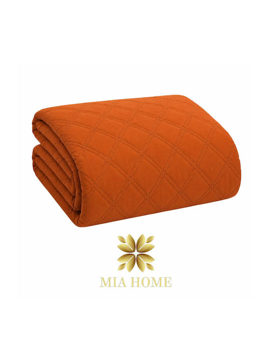 Mia Home Double Coverlet Orange 220x240cm