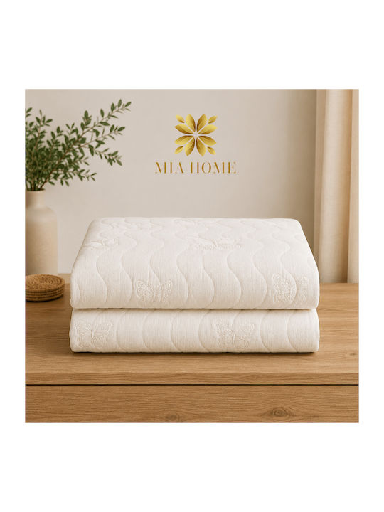 Mia Home Set Coverlets Double White 220x240cm 3 Pieces