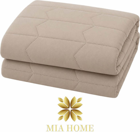 Mia Home Шалте Голям Двоен Бежов 220x240см