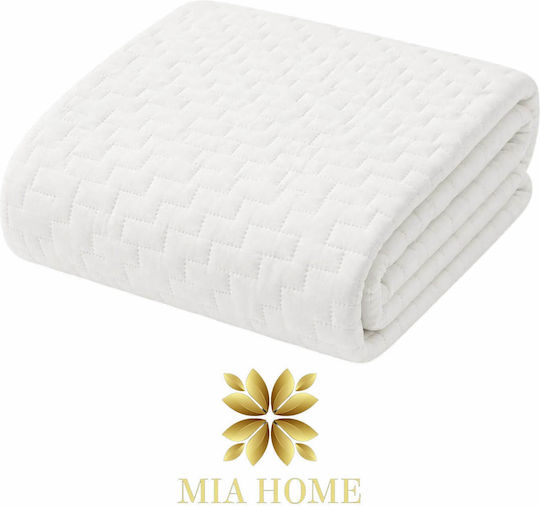 Mia Home Шалте Голям Двоен Бяло 220x240см