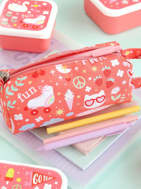A Little Lovely Company Fun School Set Pink 23.5 x 10 x 30cm