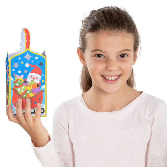 Sabbiarelli 3d Weihnachtsaufkleber Weihnachtsmann Malerei Marmorstaub 5+