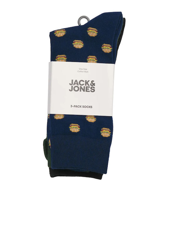 Jack & Jones Ανδρικές Μονόχρωμες Κάλτσες Black 3Pack Jack & Jones Ανδρικές Μονόχρωμες Κάλτσες Black 3Pack
