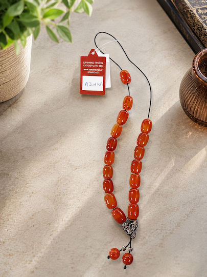 Worry Beads from Honey Agate