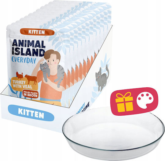 Animal Island Hrana Pentru Pisici Junior Cats Cu Curcan 12x85gr
