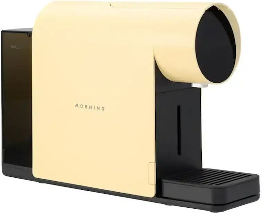 Morning Καφετιέρα για Κάψουλες Nespresso Πίεσης 19bar Κίτρινη