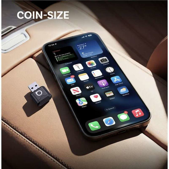 Ottocast Mini Aura 2026 Безжичен Адаптер за Carplay Android Auto Черен Ca530-t