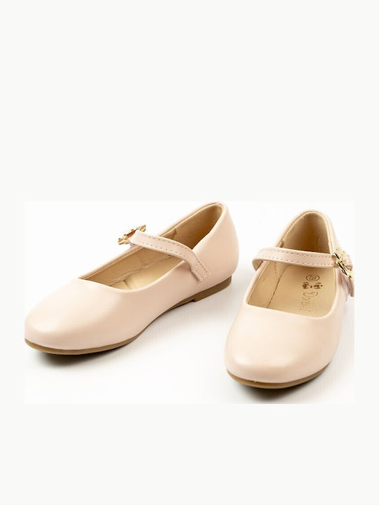 Kids Pumps & Ballerinas with Hook & Loop Closure Pink