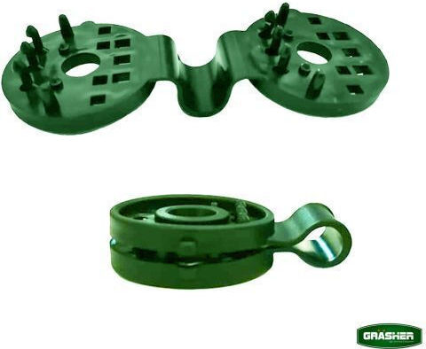 Grasher Plastic Round Clips Green Shading Nets 20 Pieces 104214