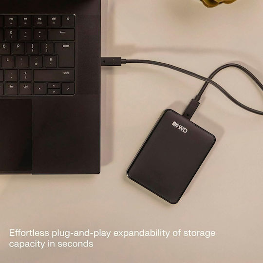 Western Digital Elements USB 3.2 External HDD 2.0TB 2.5" Black