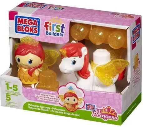 Mega Bloks Конструктори First Builders Princess And Pony за 1-5 Годишни 5 бр