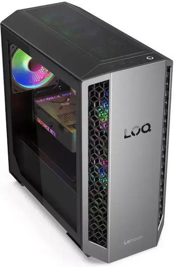 Lenovo Loq Tower 26ADR10 Настолен компютър (Ryzen 7-8745HX/64GB DDR5/1TB SSD/W10 Pro)