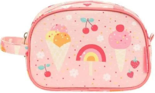A Little Lovely Company Ice Creams Σχολική Θήκη Φαγητού 26lt Ροζ 25x22.5x46cm
