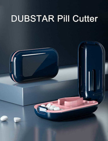 Pill Organizer Cutter & Built In Storage Purple
