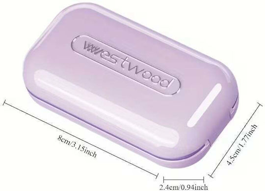 Pill Organizer with Cutter & Built-In Storage Black