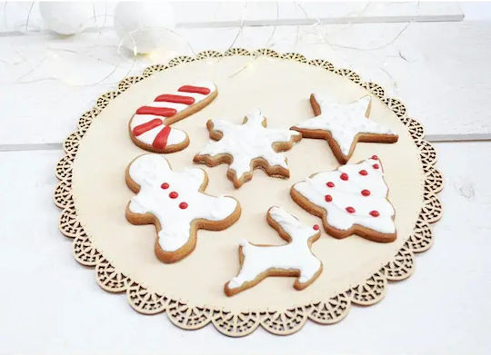 Scrap Cooking Christmas Wooden Rolling Pin Stars