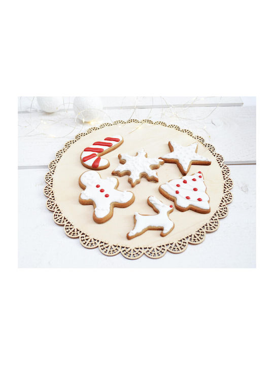 Scrap Cooking Set of Christmas Wooden Star Cookie Cutters 3 Pieces