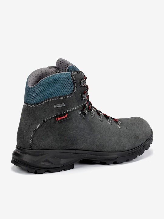 Chiruca Xacobeo 05 Men's Hiking Boots Waterproof with Gore-Tex Membrane Grey