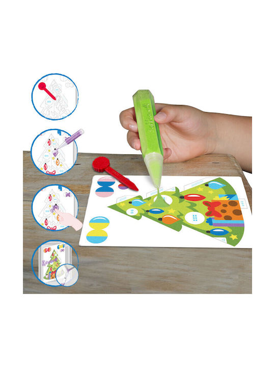 Sabbiarelli 3D Weihnachtsdekorationen mit Bäumen Malerei Marmorstaub 8+