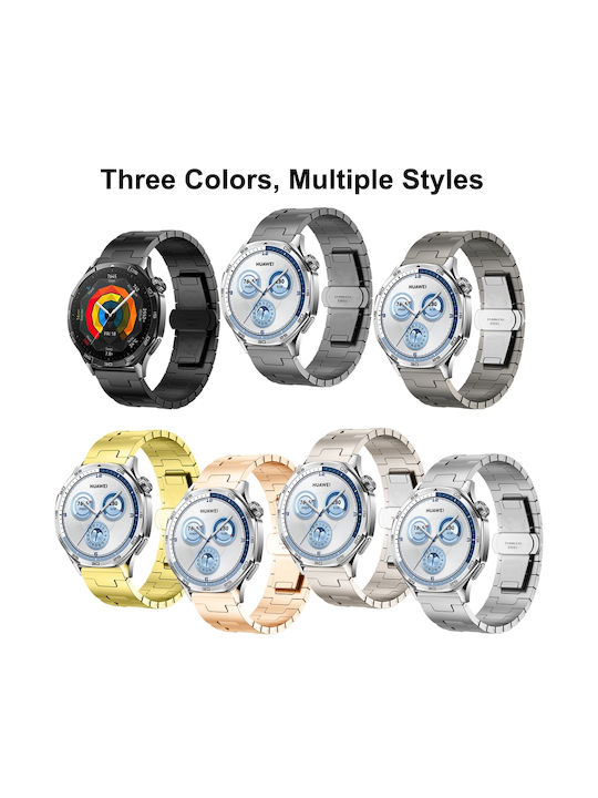 Huawei Gt4 46mm Gt5 46mm Gt5 Pro 22mm Форма H Ключалка Пеперуда Неръждаема Стомана Титан