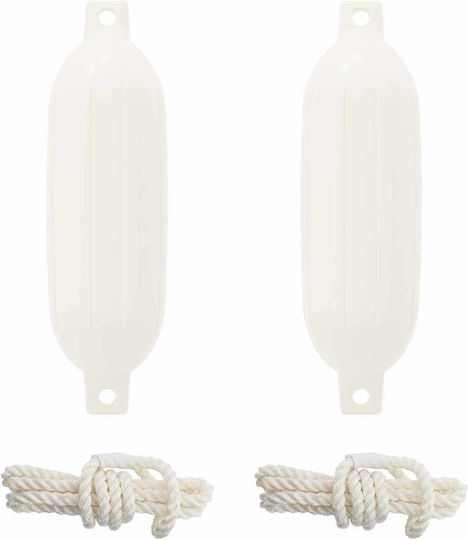 Boat Balloons 2 Pieces Ø 11 X 40 cm White Pvc 42028744