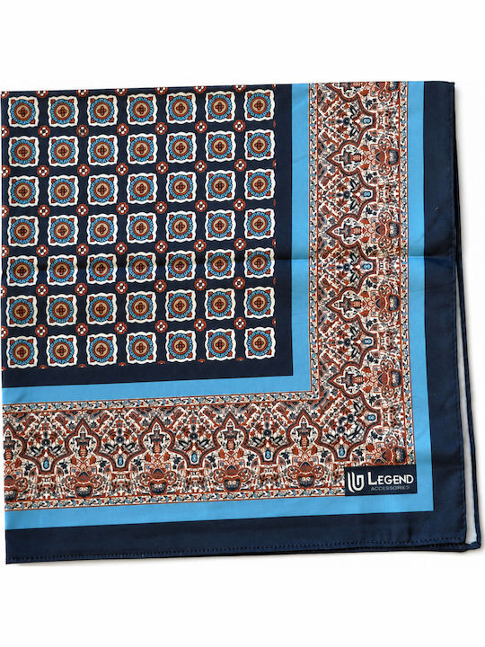 Men's Neck Scarf Silky Blue