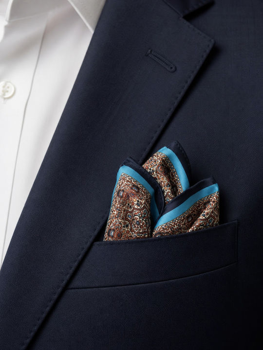 Men's Neck Scarf Silky Blue
