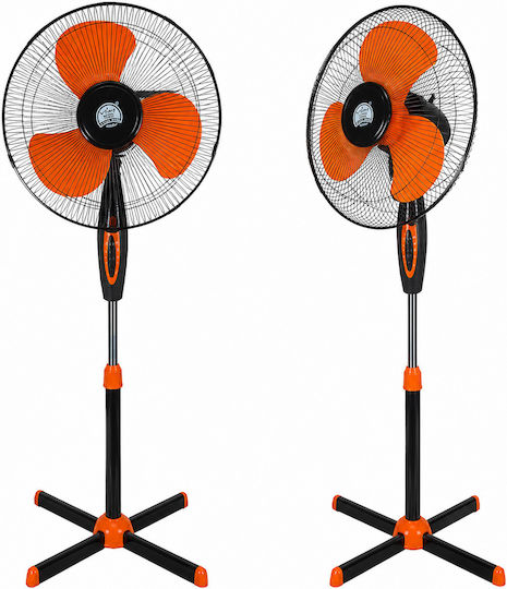Ventilator Pe Piedestal Diametru 40cm Portocaliu