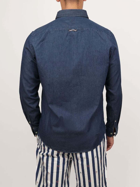 Μακρυμάνικο Τζιν Πουκάμισο Denim