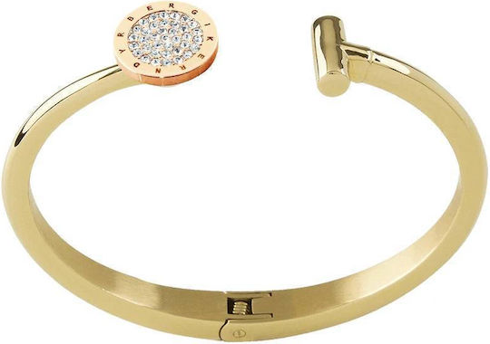 Dyrberg Kern Balance Topping Weiß Kristalle Rose Gold Edelstahl