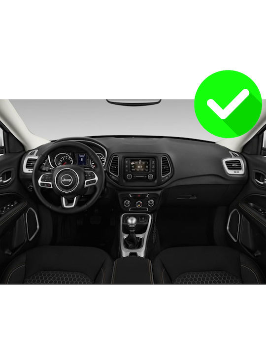 Carmedia Ηχοσύστημα Αυτοκινήτου για Jeep Compass 2016 (Bluetooth/USB/WiFi/GPS/Apple-Carplay/Android-Auto) με Οθόνη Αφής 12.3"