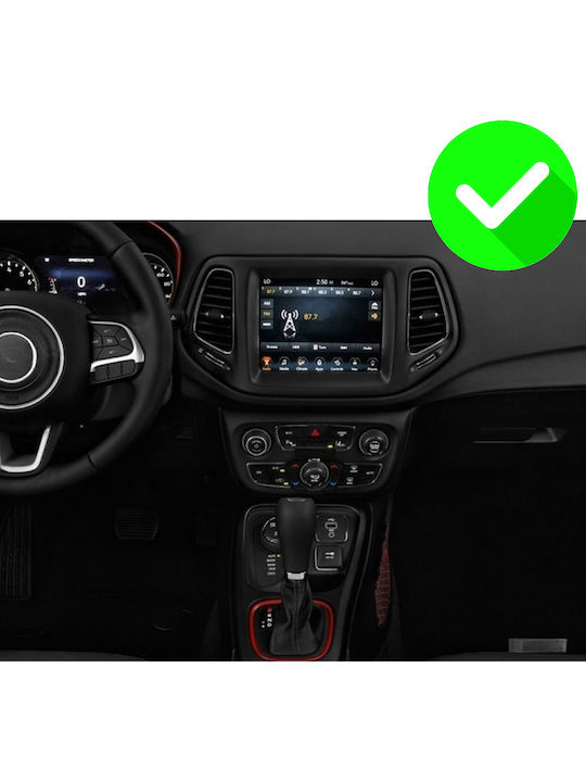 Carmedia Ηχοσύστημα Αυτοκινήτου για Jeep Compass 2016 (Bluetooth/USB/WiFi/GPS/Apple-Carplay/Android-Auto) με Οθόνη Αφής 12.3"