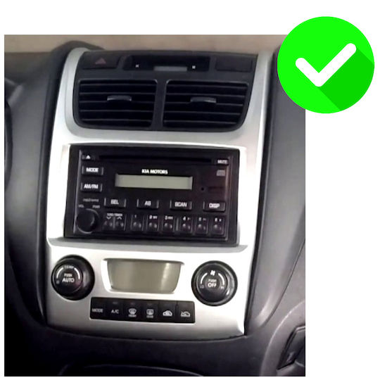 Carmedia Car Audio System for Kia Sportage 2004-2010 with A/C Bluetooth USB WiFi GPS Apple CarPlay Android Auto with 9" Touch Screen