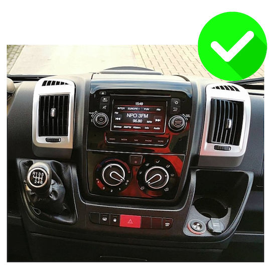Carmedia Ηχοσύστημα Αυτοκινήτου για Peugeot Boxer Fiat Ducato Citroen Jumper 2006-2021 (Bluetooth/USB/WiFi/GPS/Apple-Carplay/Android-Auto) με Οθόνη Αφής 9"