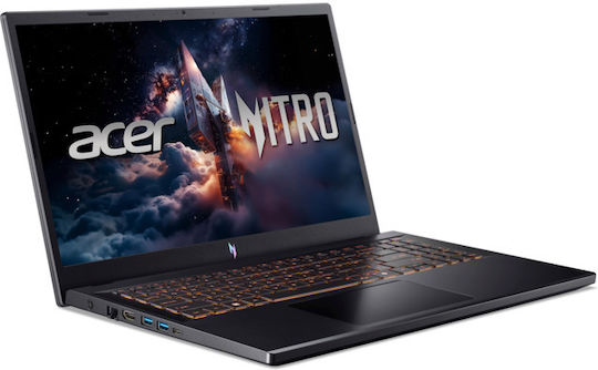 Acer Nitro V 15 15.6" IPS FHD 165Hz (i9-13900H/16GB/1TB SSD/GeForce RTX 5060/Без операционна система) (Международен английски клавиатура)